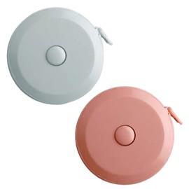 Set of 2 Measuring Tape Measure 6.6 ft (2 m) Sewing Dressing Ruler Tape Measure 200cm 79 inch Bust Waist Measurement Inch Automatic Tape Measure Double-Sided Scale Auto Measure with Winding Button 3
