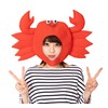 Party City Kaburimon Variety Goods Crab Headpiece Unisex Red