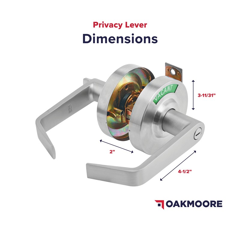 OAKMOORE Commercial Door Handle | Vacant Occupied & Commercial Restroom