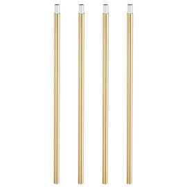 PATIKIL Threaded Extension Rod, 4 Sets 12" M10 x 1mm Fine Thread Lamp Pipe with Lamp Pipe Nipples for Pendant Light Island Lighting Chandeliers Stems, Bronze