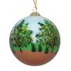 Hand Painted Glass Christmas Ornament - Burlington, Vermont