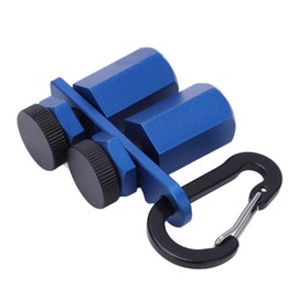 Gugxiom Stair Gauges for Square Frames, High Stair Gauges with Holder and Carabiner Stair Gauge, Square Frame Tools Made of Aluminium Alloy for (Blue)