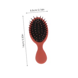 Baluue 6 Pack Mini Brush Set Soft Bristles Hair Brush for Curly Thick Hair for Travel Home Use