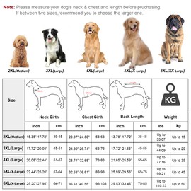 KOOGAL Hooded Pet Large Dog Raincoat Apparel Poncho Waterproof for Medium Large Sized for Dog Raincoat Clothes (Red, 6XL)