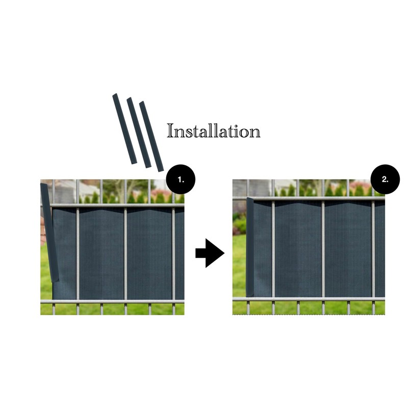 Pack of 24 PVC Clamping Bars / Fixing Clips for