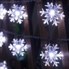 Xingpold 2022 Upgraded Solar Snowflake Lights Outdoor Christmas Lights, 50