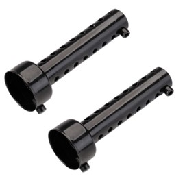 [emmy's shop] Inner Silencer Inner Baffle Motorcycle Silencer Long Short (Black, 45mm)