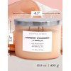 Raspberry Strawberry Vanilla 3-Wick Scented Soy Candle 15.8 oz |