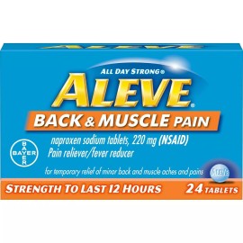 ON CONTAINER ALEVE BACK AND MUSCLE 220MG TABLET 24CT
