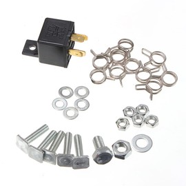 ePathChina 5pcs 12V 125dB Dixie Musical Sound Air Horn Kit 5 Powerful Super Loud Trumpet with Compressor for Any 12V Vehicle Car Truck Boats（Silver）