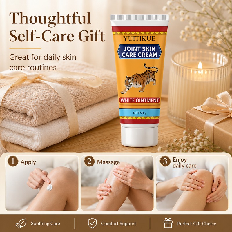 Tiger Joint Skin Cream for Post-Workout Massage – Moisturizing White