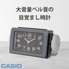 Casio TQ-647-1JF Alarm Clock, Bell, Black, Analog, Sleep Buster, Snooze