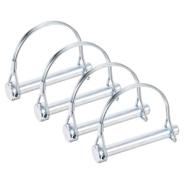 PATIKIL Trailer Coupler Pin 3/8x2-5/6", 4 Pcs Wire Lock Pin
