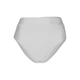 Prime fashions - Girls Shiny Nylon- Hot Pants - High Waist Perfect for Yoga, School, Sportswear (White, 11-12 Years)