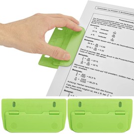 Pocket Hole Punch, Plastic, Mini Hole Punch, Flat Pocket Punch, File Hole Punch, Mini Flat Hole Punch, Perforator, Hole Punch for Folders, Pocket Hole Punch for Folders, Pack of 2