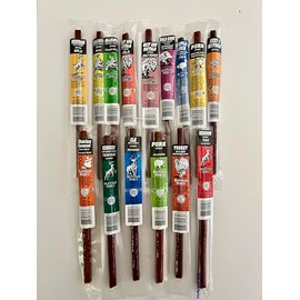 Jerky Dynasty Buffalo Bob's Mixed Variety Pack - 15-Piece Assortment of Exotic Meats - including Wild Boar, Venison and Aligator - Gourmet Beef Jerky & Beef Sticks with Unique Flavors