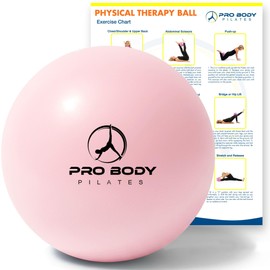 ProBody Pilates Exercise Balls Physical Therapy - 9 Inch Small Exercise Ball for Between Knees for Rehab, Barre, Core, Stability & Yoga