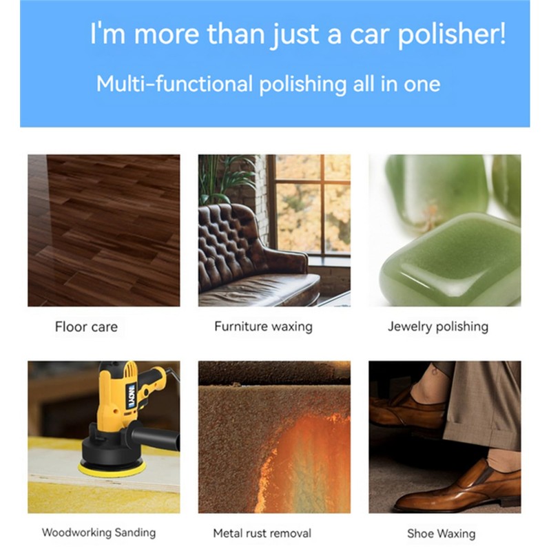 Car Buffer Polisher 110V 600W Variable Speed Car Buffer Machine