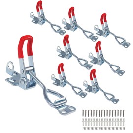 GIVIHGETI GH-4001 Metal Tension Clasp, Adjustable Lever Clasp, Small Lever Clasp, Adjustable Toggle Lever Tensioner Hold Capacity Latch, 100 kg/220 lbs, Pack of 8