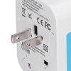International Power Adapter Travel Plug with 4 USB Ports for