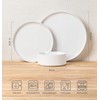 TheTerra Ceramic Dinnerware Sets for 8, 24 Pieces Porcelain Lightweight
