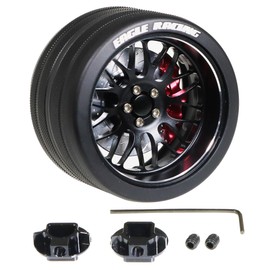 SP Metal Grip Steering Foil BBS 10Y Spokes [Eagle Model][#3957-BBS10Y] (BK)