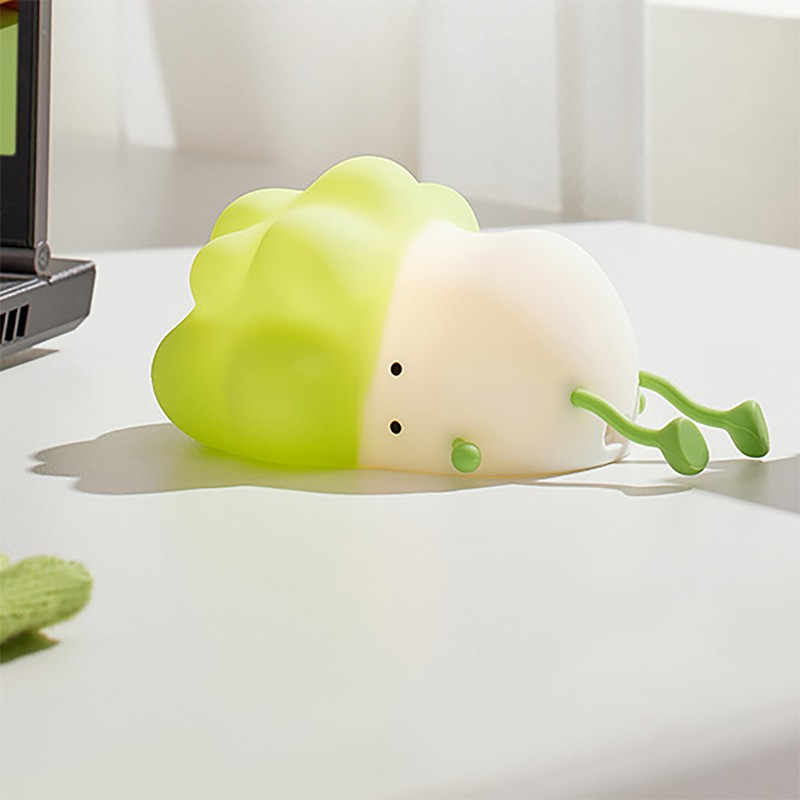 Cabbage Night Light Three Levels Light Adjustment Silicone Lamp Bedroom