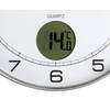 Unilux Tempus 400094592 Non-Ticking Silent Wall Clock 2 in 1