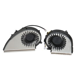 Cooling Fan 4 Pin Aluminum Alloy ABS Easy Replaceable Laptop Cooling Fan for MSI GE72VR GP72VR GP72MVR CPU Cooling Fan and GPU Cooling Fan