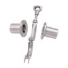 DERNORD 2 Pcs Sanitary Female Threaded Ferrule Pipe Fittings +