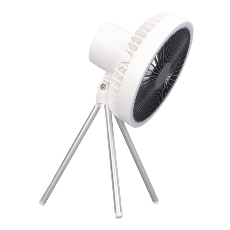 Tripod Desk Fan with Light USB Rechargeable Battery Operated 3