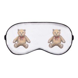 'Teddy Bear with Bow Tie' Sleep/Travel Eye Mask (EY00016807)