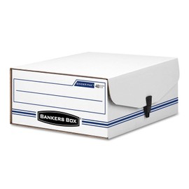 Binder-Pak Storage File, 9-1/8 quot;x11-3/8 quot;x4-3/4 quot, White/Blue