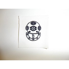 e4435 WW2 US Navy USN Rate white D Diver Distinguishing mark DM C12B15