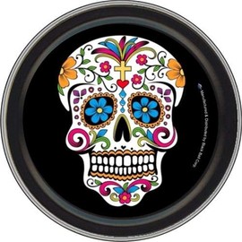 Stash Tins - Sugar Skull 3.5" Round Storage Container