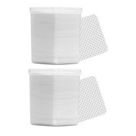 OHPHCALL 400pcs Cotton Makeup Wipes for Cosmetic Cleaning Grafting Supplies for Eyelash Extension Deep Cleansing Pads for Bottle Maintenance Soft Non-residue Cotton Pads