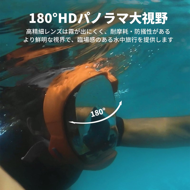 YAYAMIYA Snorkel Mask, Fully Dry Amplified Breathing, Wider Side Breathing,
