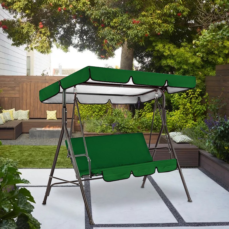 Outdoor Swing Canopy Cover Set Oxford Fabric Swing Waterproof Dustproof