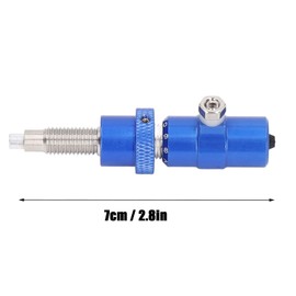 Vbestlife Cojín Lateral de Tiro con Arco, Aleación de Aluminio Construido en Pistón de Resorte Cojín de Tiro con émbolo para Recurvo(Negro)