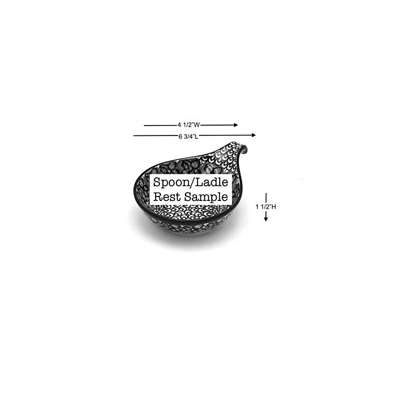 Polish Pottery Spoon/Ladle Rest - Unikat Signature - U4600