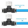 PATIKIL Female Branch Tee 1/4 Inch Tube OD x 1/4FNPT