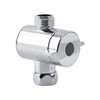 G1/2'' 3-Way T-Adapter Diverter Valve, Adjustable Shower Head Arm Mounted,