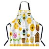 BGBDEIA Honey Bees Apron Adjustable Neck Bib Apron for Men