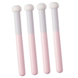FRCOLOR 4pcs Foundation Beauty Sponge with Ergonomic Handle Mushroom Head Concealer Powder Puff for Makeup Portable Makeup Tool for Women for Home Salon and Travel Use