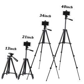 Operitacx 1 Satz Faltbares Kamerastativ Tragbares Einstellbares Stativ für Smartphone Universelles Dreibeinstativ für Fotografie Videos Schwarz
