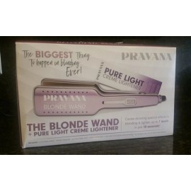 PRAVANA The Blonde Wand Flat Iron + Pure Light Creme Lightener NEW!