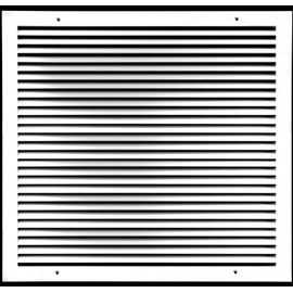 16" X 16" Aluminum Return Grille - Easy Air Flow - Linear Bar Grilles [Outer Dimensions: 17.5"w X 17.5"h]