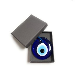 Primeone Evil Eye Beads,Lucky Charm,Nazar Boncuk,Glass Turkish Evil Eye, Greek Eye,Hanging Good Luck Protection,Evil Eye Wall Hanging,Handmade Blue Evil Eyes,Evil Eye Charm (5cm)