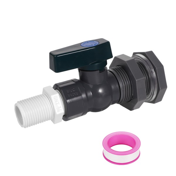 SAVITA Rain Barrel Faucet Kit, 3/4 inch Rain Barrel Spigot