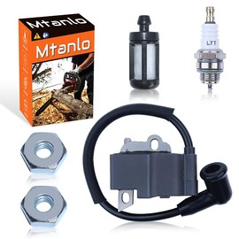 Mtanlo For Stihl MS311 MS391 MS311Z MS391Z Chainsaw High Voltage Package with Spark Plug, Fuel Filter, and Guide Screws - OEM Code 1140 400 1303, 1140 1305 B